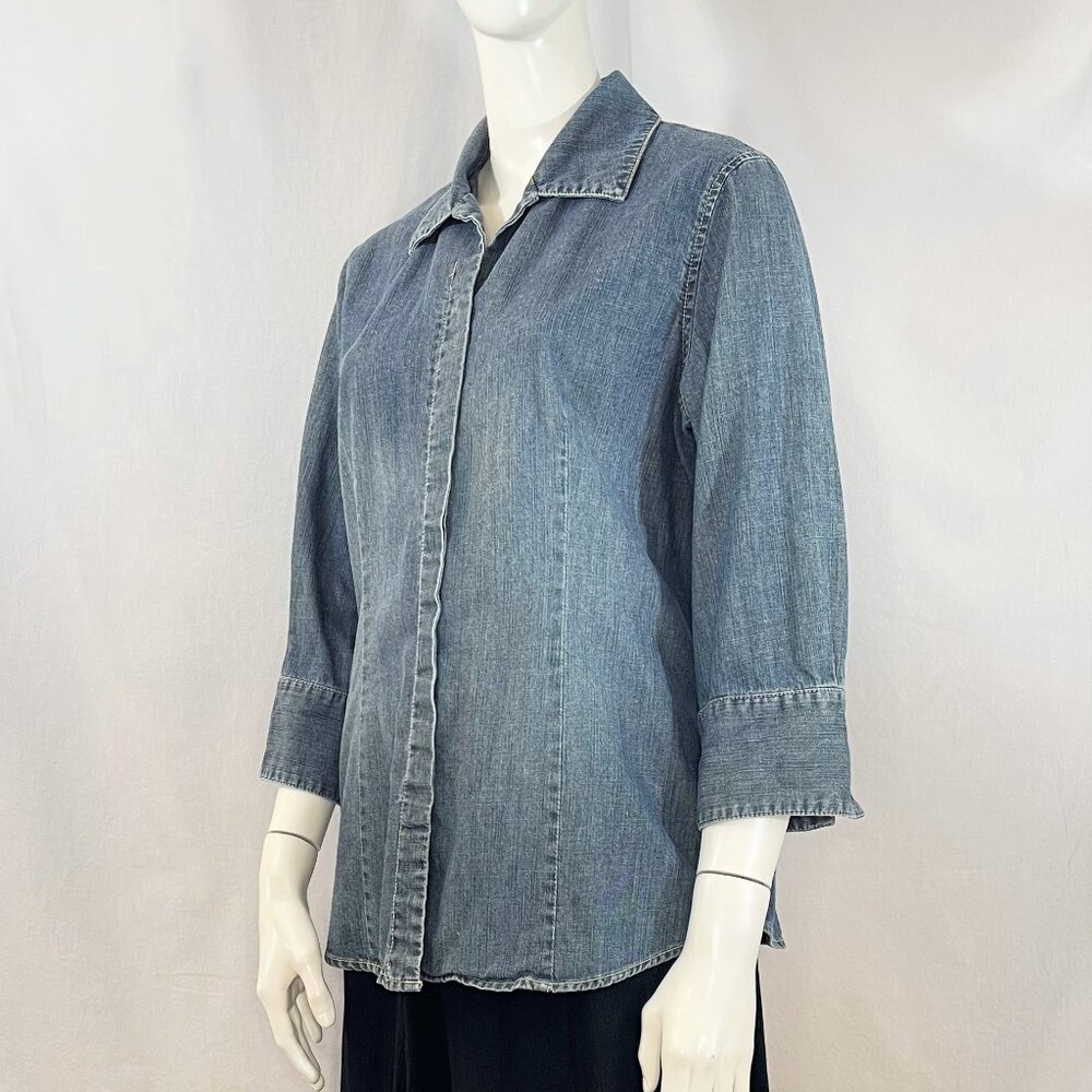 Denim Shirt | Chico's - Picture 9 of 9